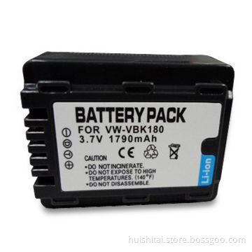 Replacement Lithium Ion Battery for Panasonic VW-VBK180, with 3.7V Voltage